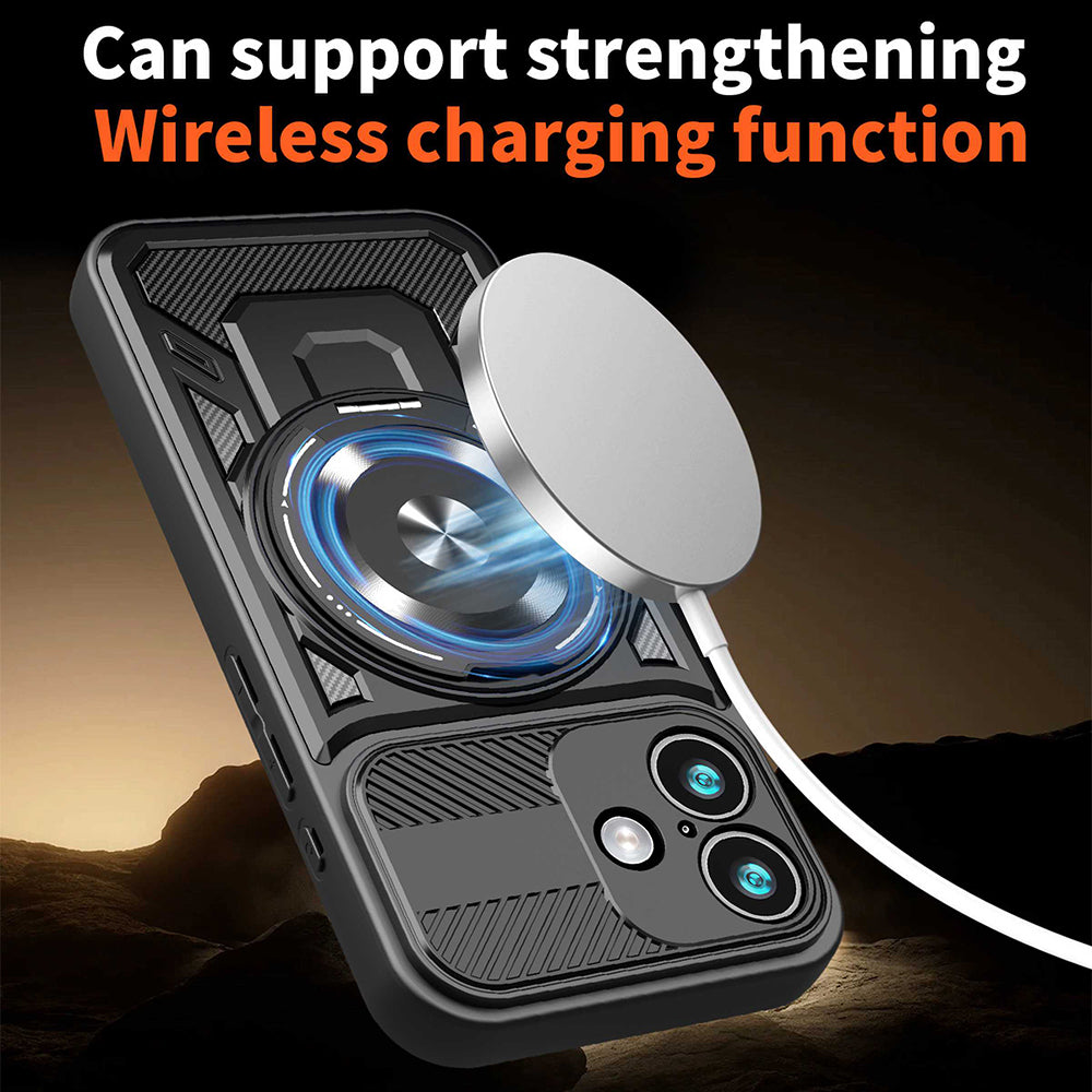 Custodia per Apple iPhone 17, Techsuit, RuggedCam, Grigio