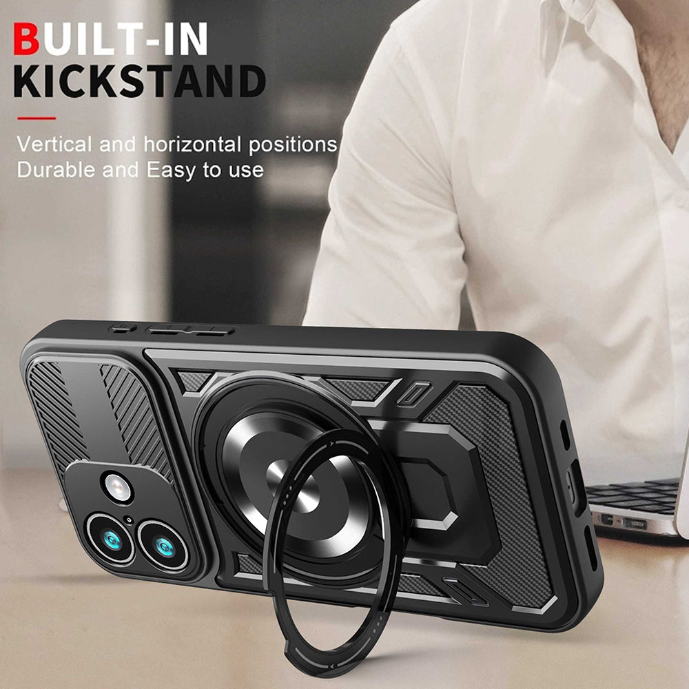 Custodia per Apple iPhone 17, Techsuit, RuggedCam, Viola