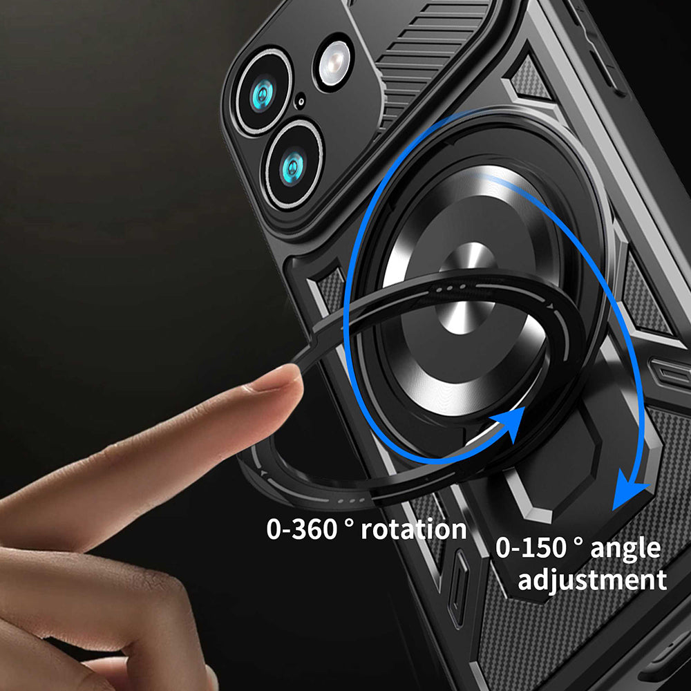 Custodia per Apple iPhone 17, Techsuit, RuggedCam, Viola