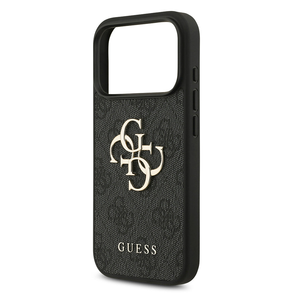 Custodia per Apple iPhone 18 Pro / 17 Pro, Guess, 4G Big Logo, Nera