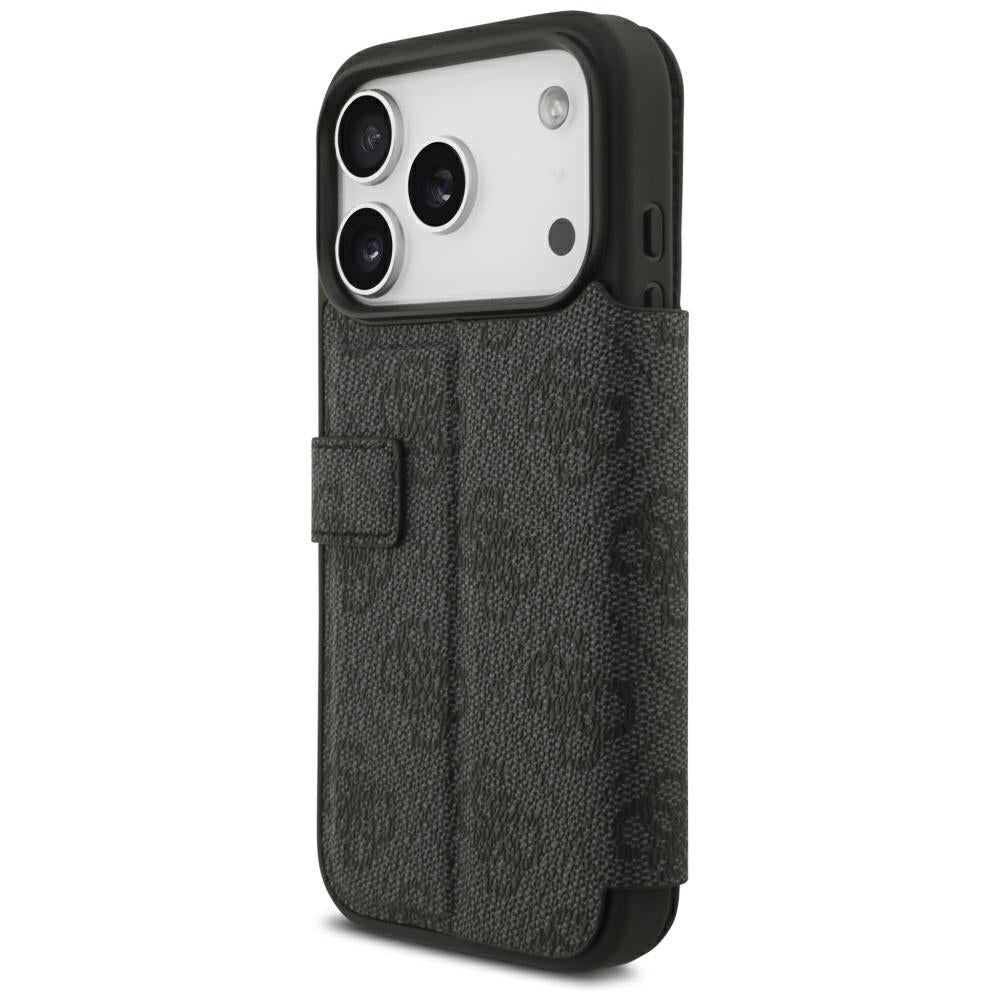 Custodia per Apple iPhone 18 Pro / 17 Pro, Guess, Logo Metallico 4G, Nera