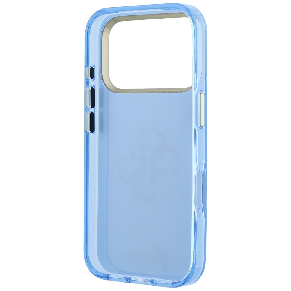 Custodia per Apple iPhone 18 Pro / 17 Pro, Guess, IML 4G Metal Script, Blu