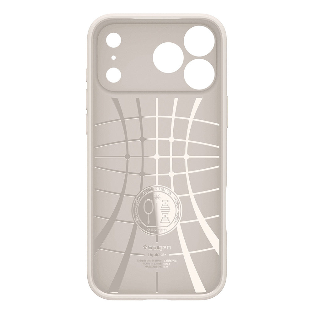 Custodia per Apple iPhone 18 Pro / 17 Pro, Spigen, Liquid Air, Beige ACS12152