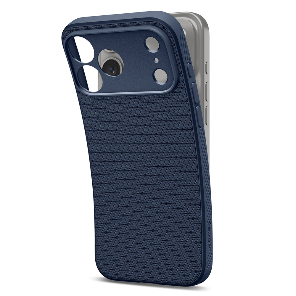 Custodia per Apple iPhone 18 Pro / 17 Pro, Spigen, Liquid Air, Blu Navy ACS12150