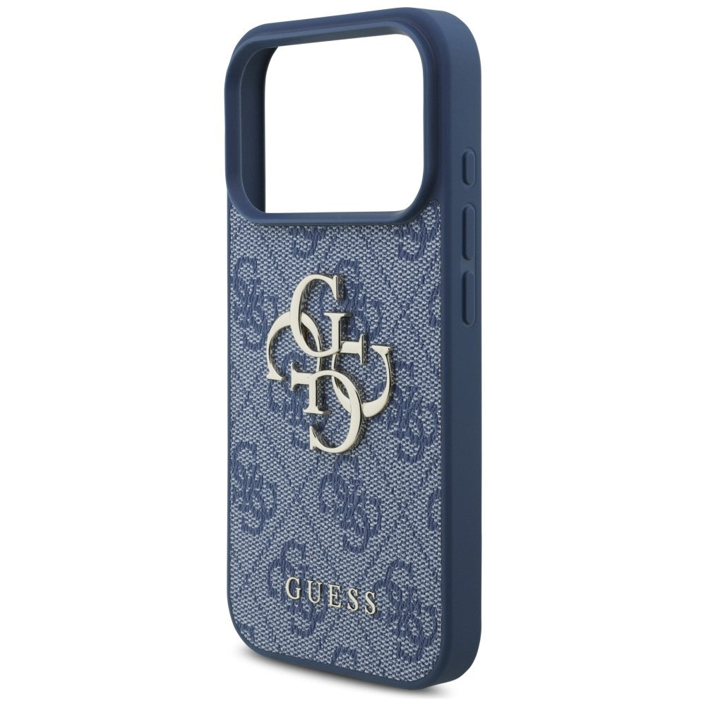 Custodia per Apple iPhone 18 Pro Max / 17 Pro Max, Guess, 4G Big Logo, Blu