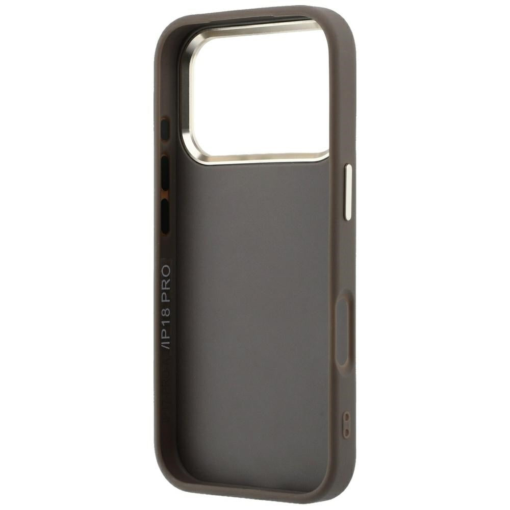 Custodia per Apple iPhone 18 Pro Max / 17 Pro Max, Guess, Logo 4G Grande in Resina, Marrone