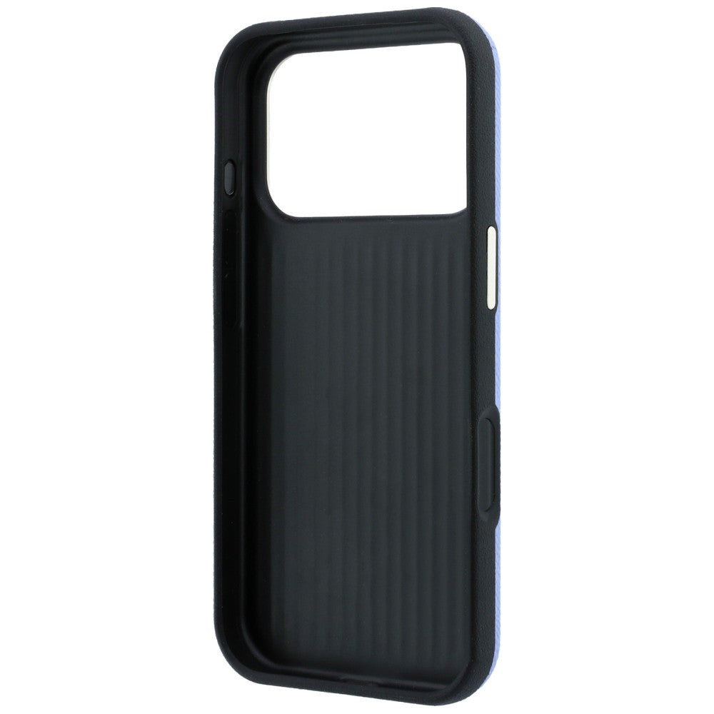 Custodia per Apple iPhone 18 Pro Max / 17 Pro Max, Guess, Logo Grande in Resina Granulata, Blu