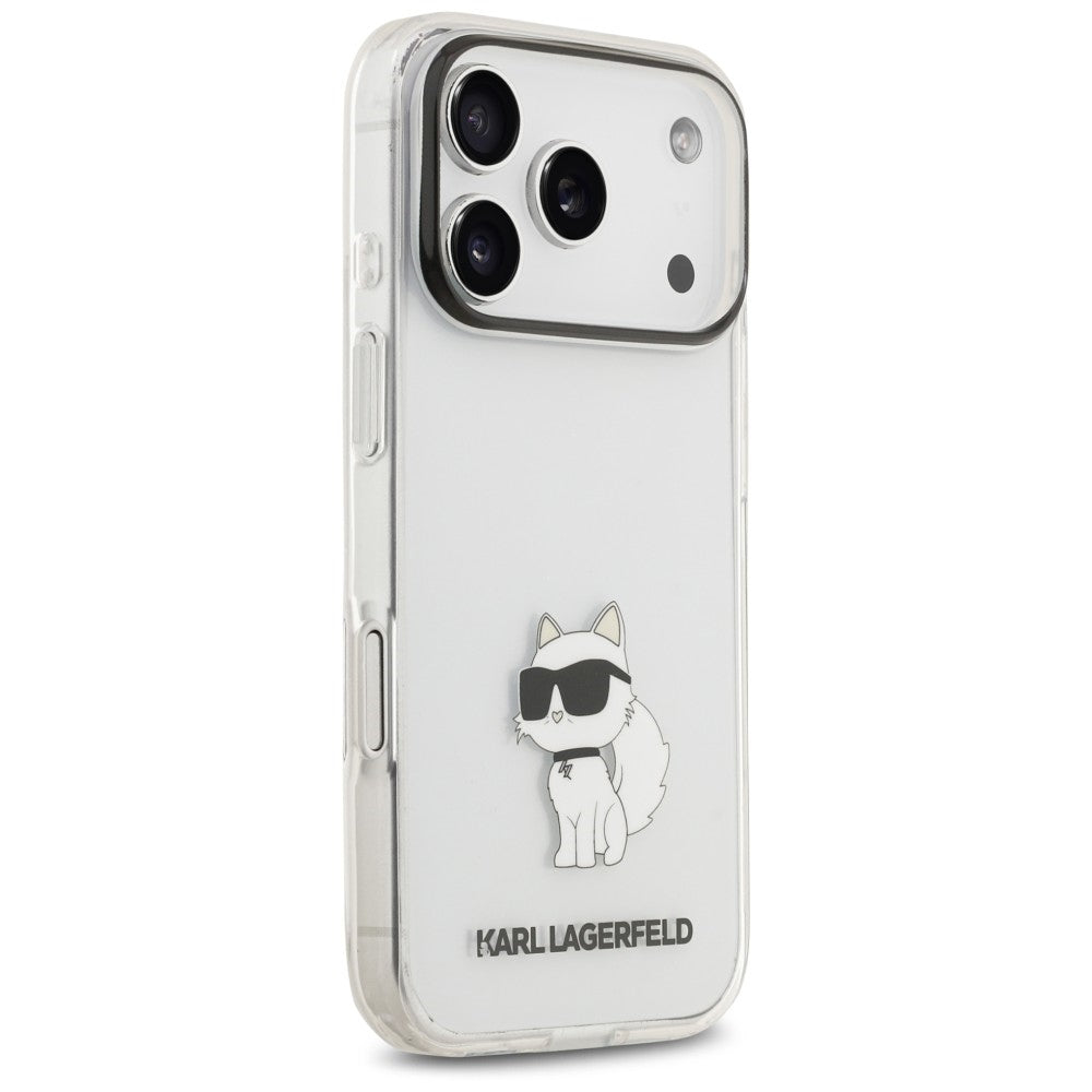 Cover per Apple iPhone 18 Pro Max / 17 Pro Max, Karl Lagerfeld, IML Choupette NFT, trasparente