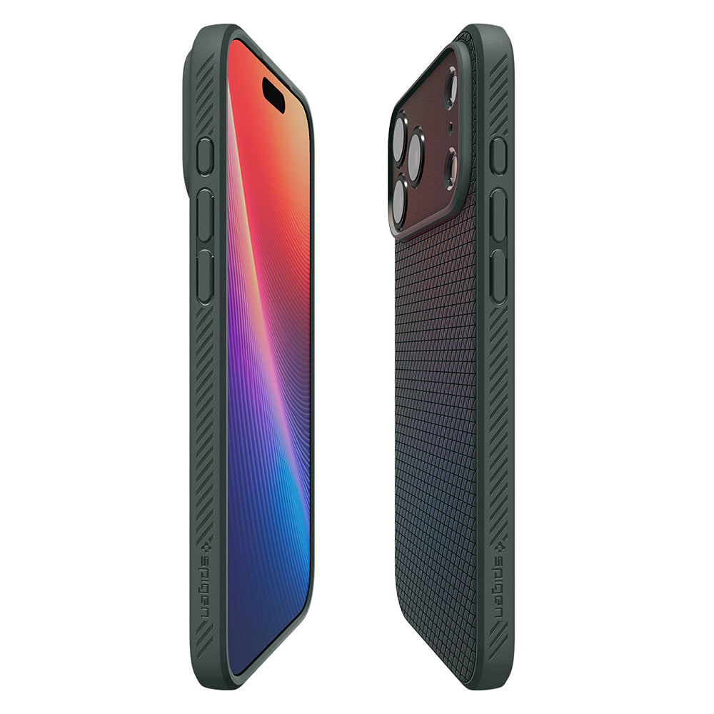 Custodia per Apple iPhone 18 Pro Max / 17 Pro Max, Spigen, Liquid Air, Verde ACS12113