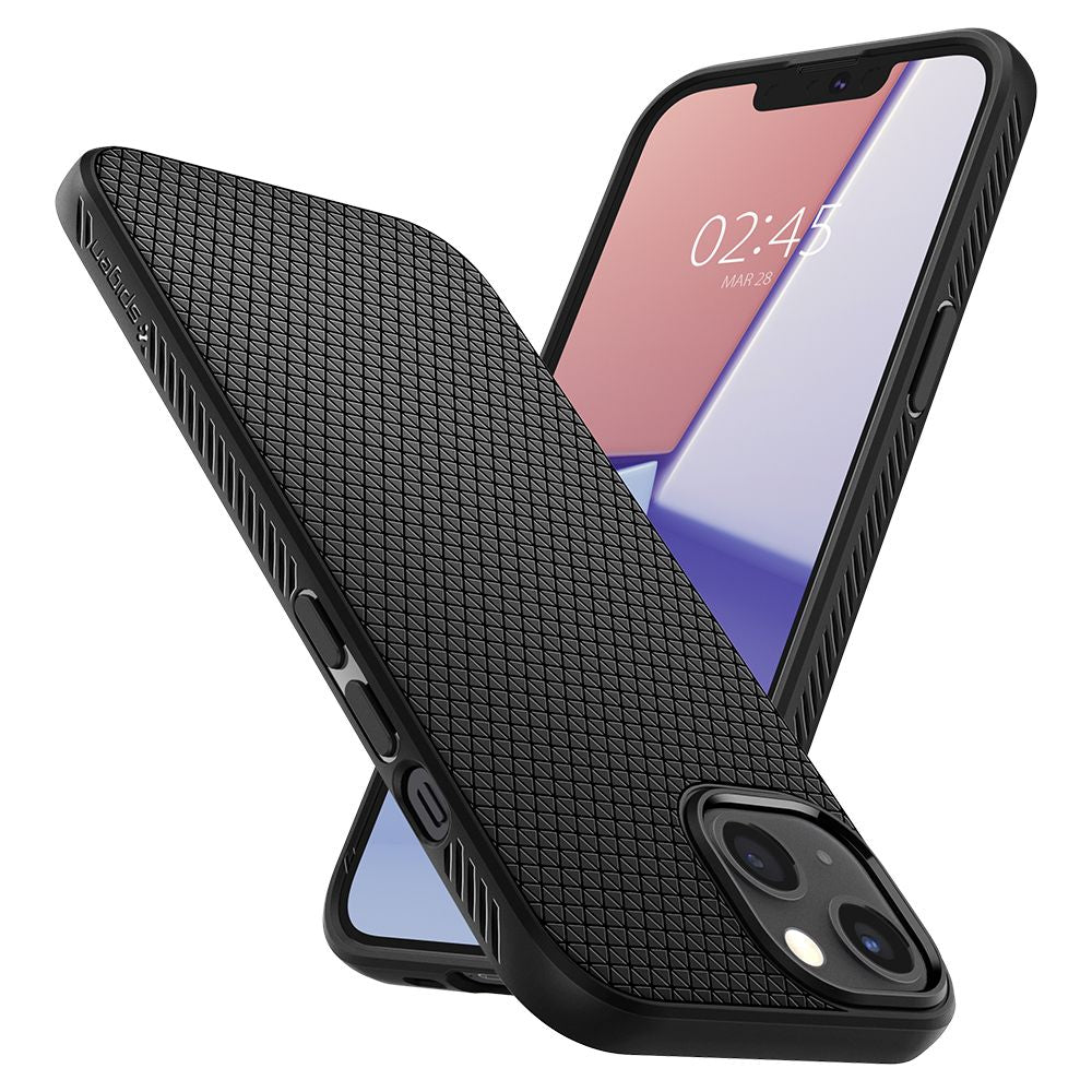 Custodia per Apple iPhone 13, Spigen, Liquid Air, nero
