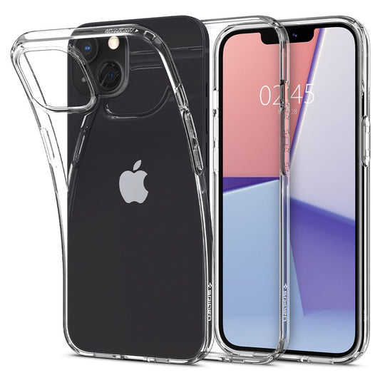 Custodia per Apple iPhone 13, Spigen, a cristalli liquidi, trasparente