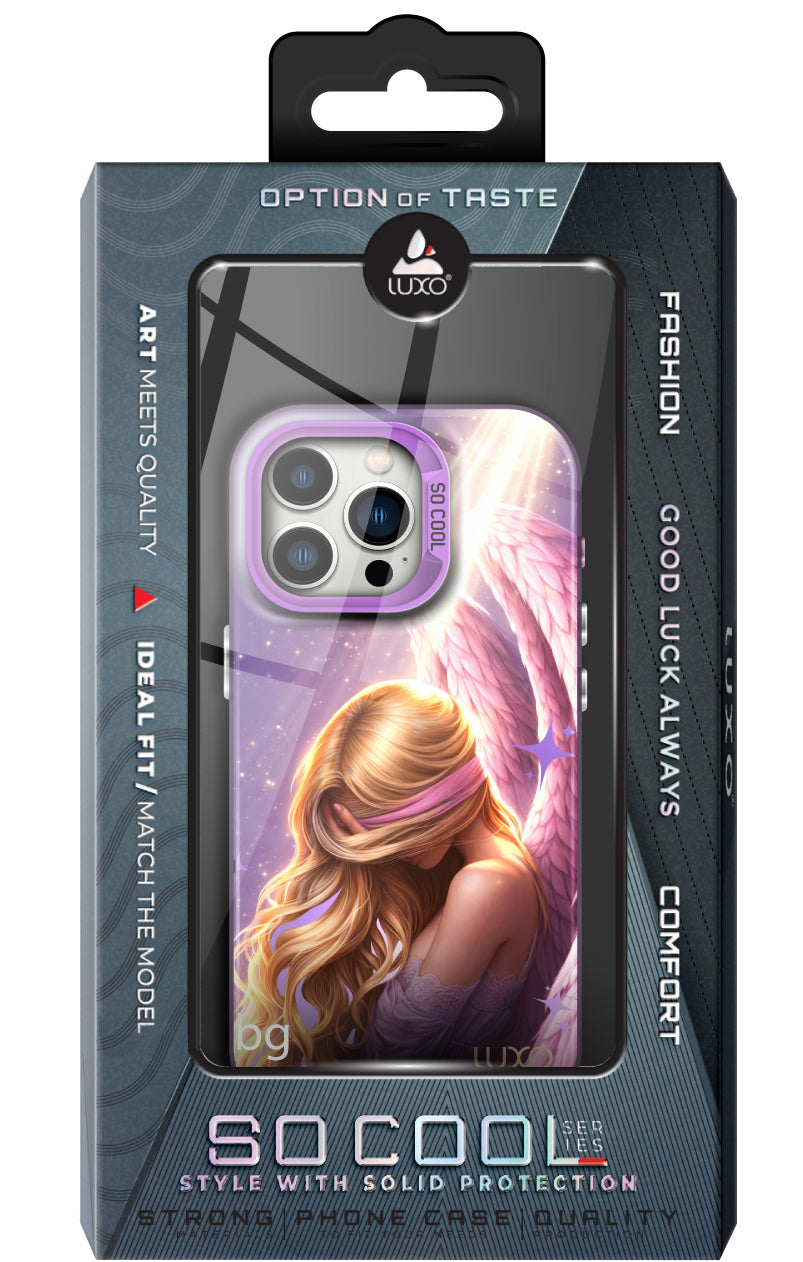 Custodia per Apple iPhone 15 Plus, LUXO So CooL, ArcadiA Angel, Multicolore