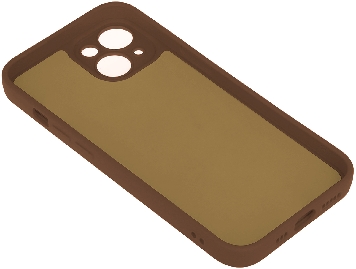 Custodia per Apple iPhone 18 Pro Max / 17 Pro Max, OEM, Silicone, Marrone