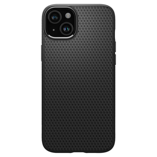 Custodia per Apple iPhone 15, Spigen, Liquid Air Matte, Nero ACS06790