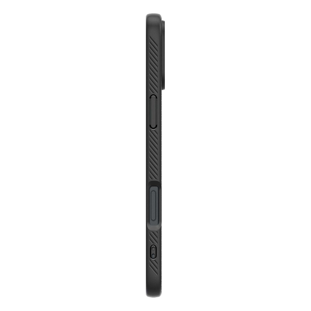 Custodia per Apple iPhone 16, Spigen, Liquid Air Matte, Nero ACS08194