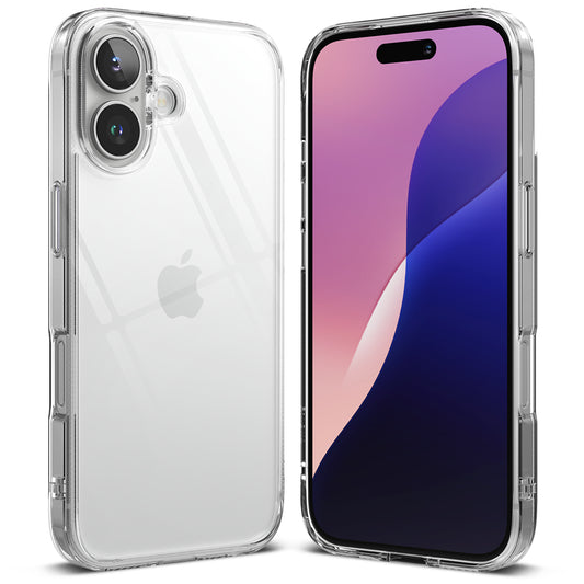 Custodia per Apple iPhone 16, Ringke, Fusion, trasparente