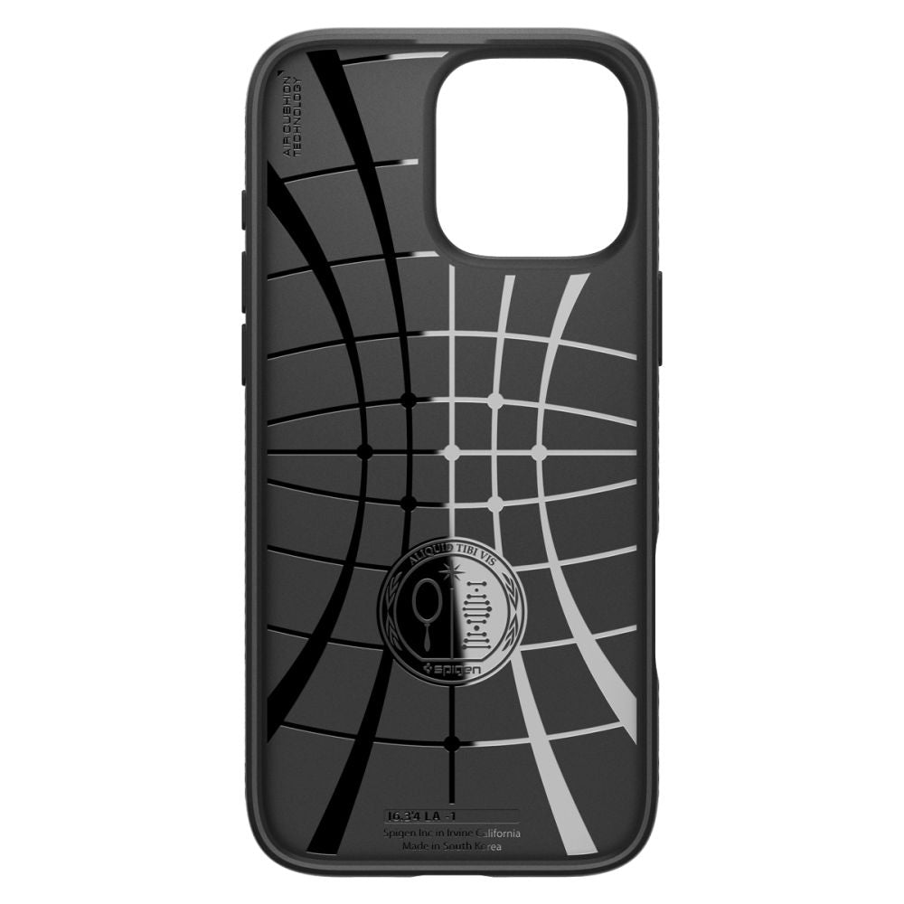 Custodia per Apple iPhone 16 Pro, Spigen, Liquid Air Matte, Nero ACS08117