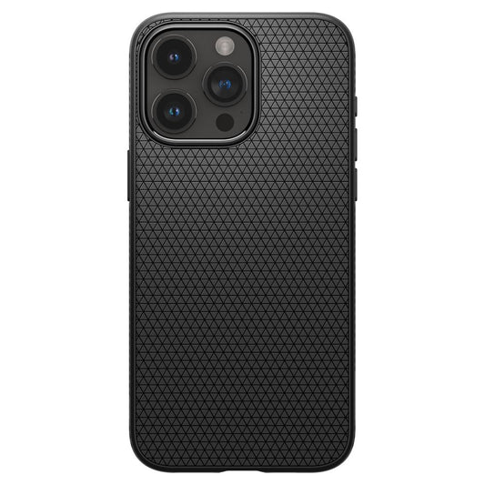 Custodia per Apple iPhone 15 Pro Max, Spigen, Liquid Air Matte, Nero ACS06562