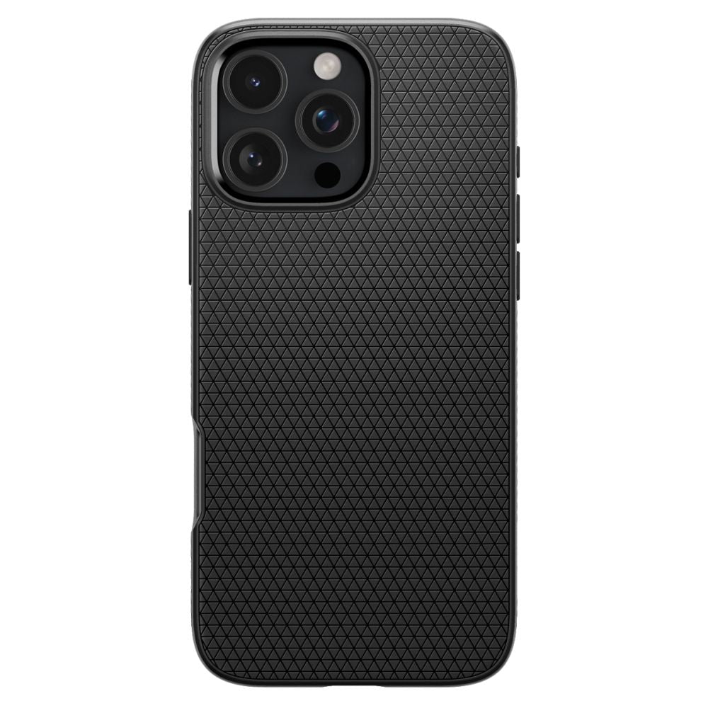 Custodia per Apple iPhone 16 Pro, Spigen, Liquid Air Matte, Nero ACS08117