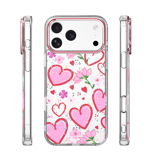 Custodia per Apple iPhone 15 Pro, OEM, Ultra Trendy Love 1, Multicolore