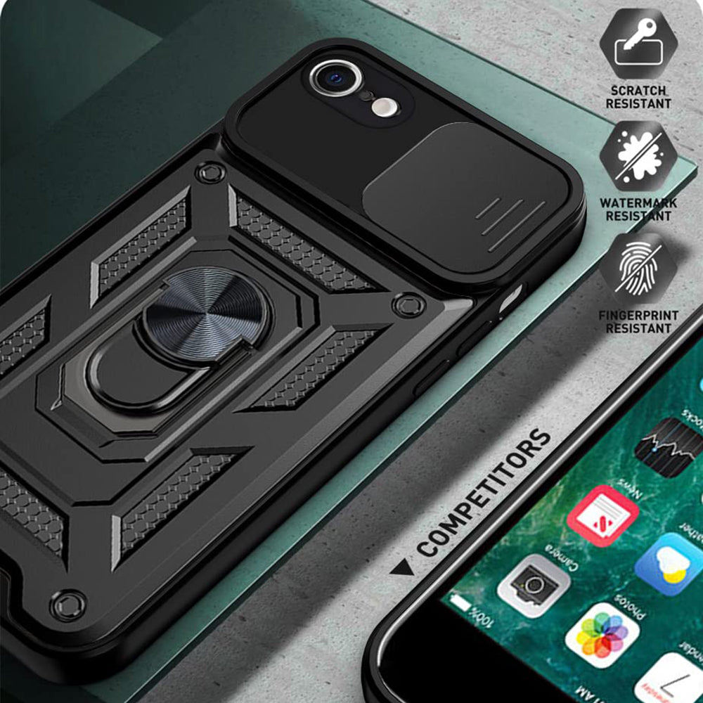 Custodia per Apple iPhone 6 / 6s, Techsuit, CamShield, Rosa