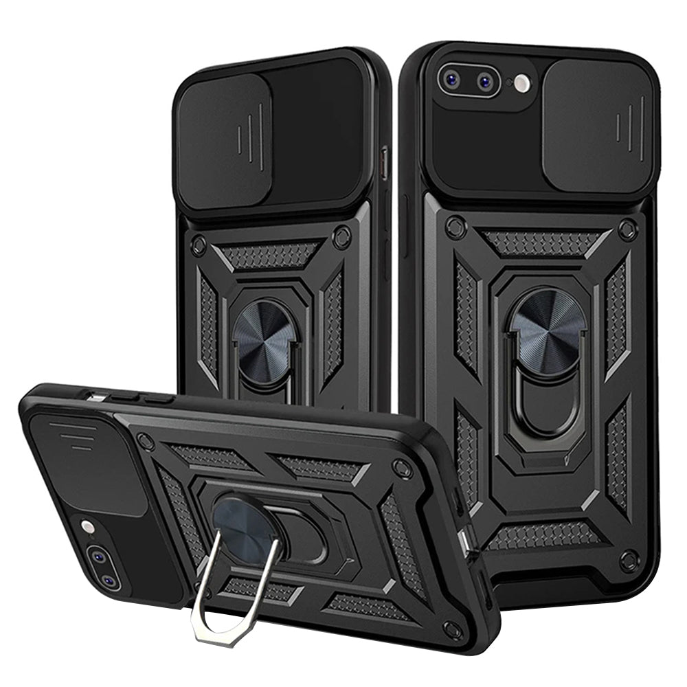 Custodia per Apple iPhone 8 Plus / 7 Plus, Techsuit, CamShield, Nera