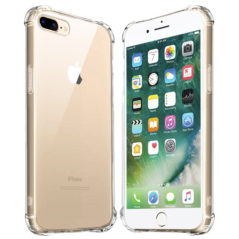 Custodia per Apple iPhone 8 Plus / 7 Plus, Techsuit, Shockproof Clear, Trasparente