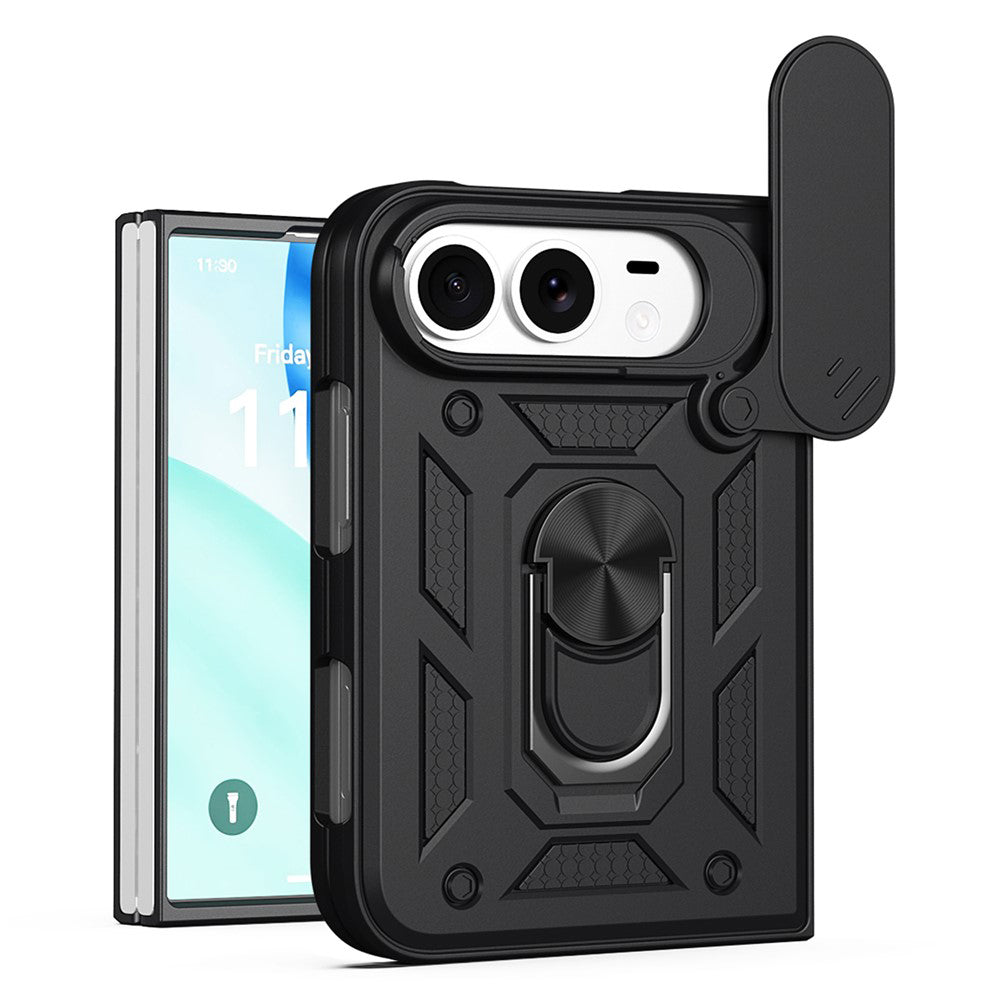 Custodia per Apple iPhone Duo, Techsuit, CamShield, Nera