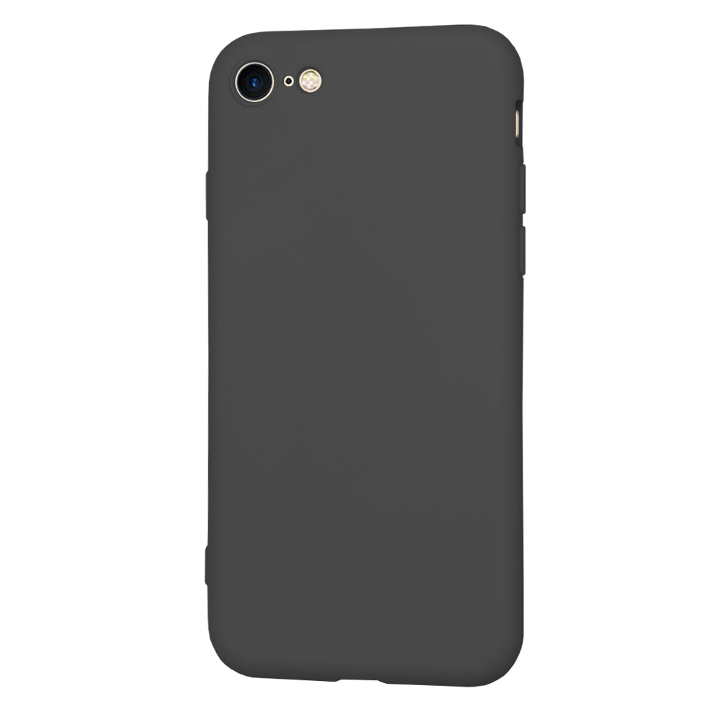 Custodia per Apple iPhone SE (2022) / SE (2020) / 8 / 7, Techsuit, SoftFlex, Nera