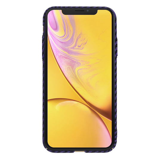 Custodia per Apple iPhone XR, Techsuit, Carbonite FiberShell, Viola