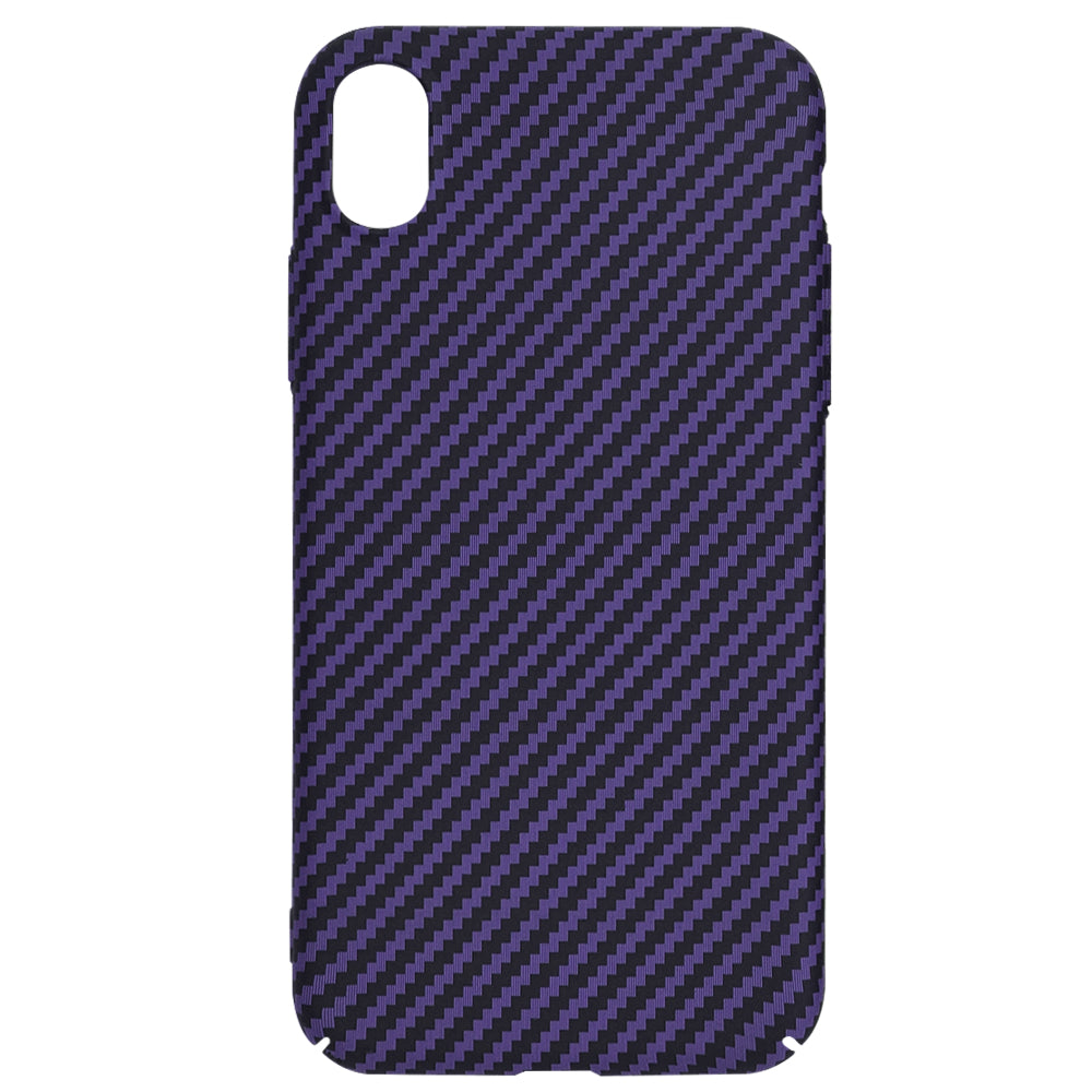 Custodia per Apple iPhone XR, Techsuit, Carbonite FiberShell, Viola