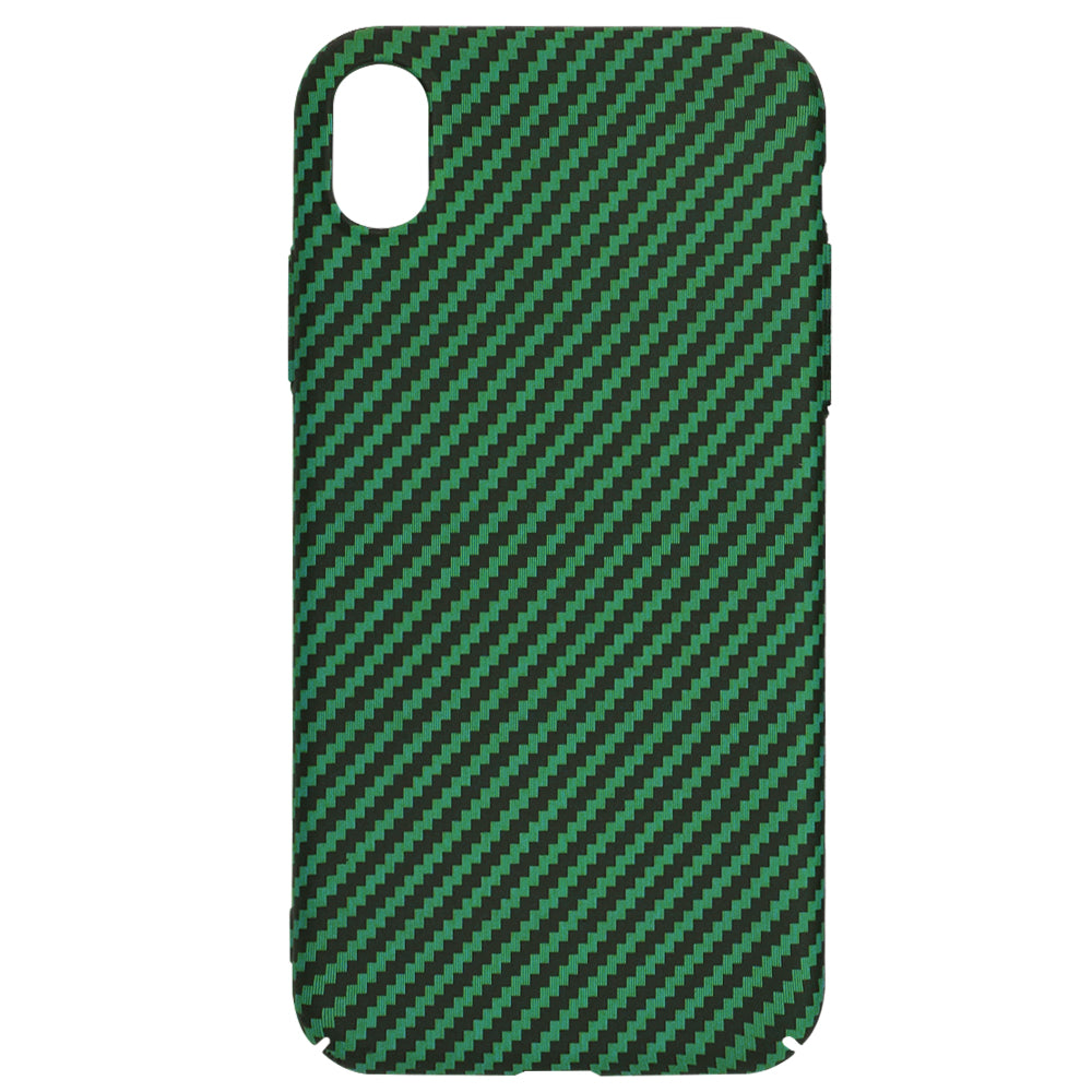 Custodia per Apple iPhone XR, Techsuit, Carbonite FiberShell, Verde