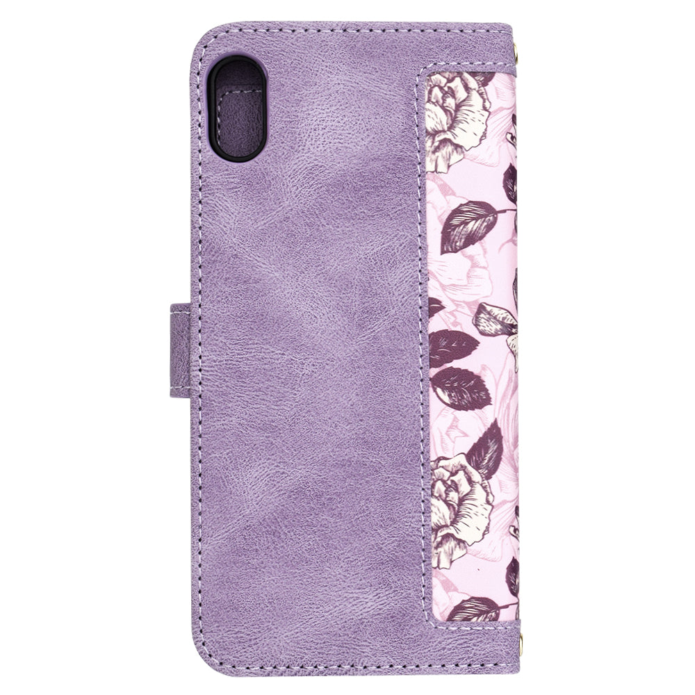 Custodia per Apple iPhone XS Max, Techsuit, FlipCraft, Viola