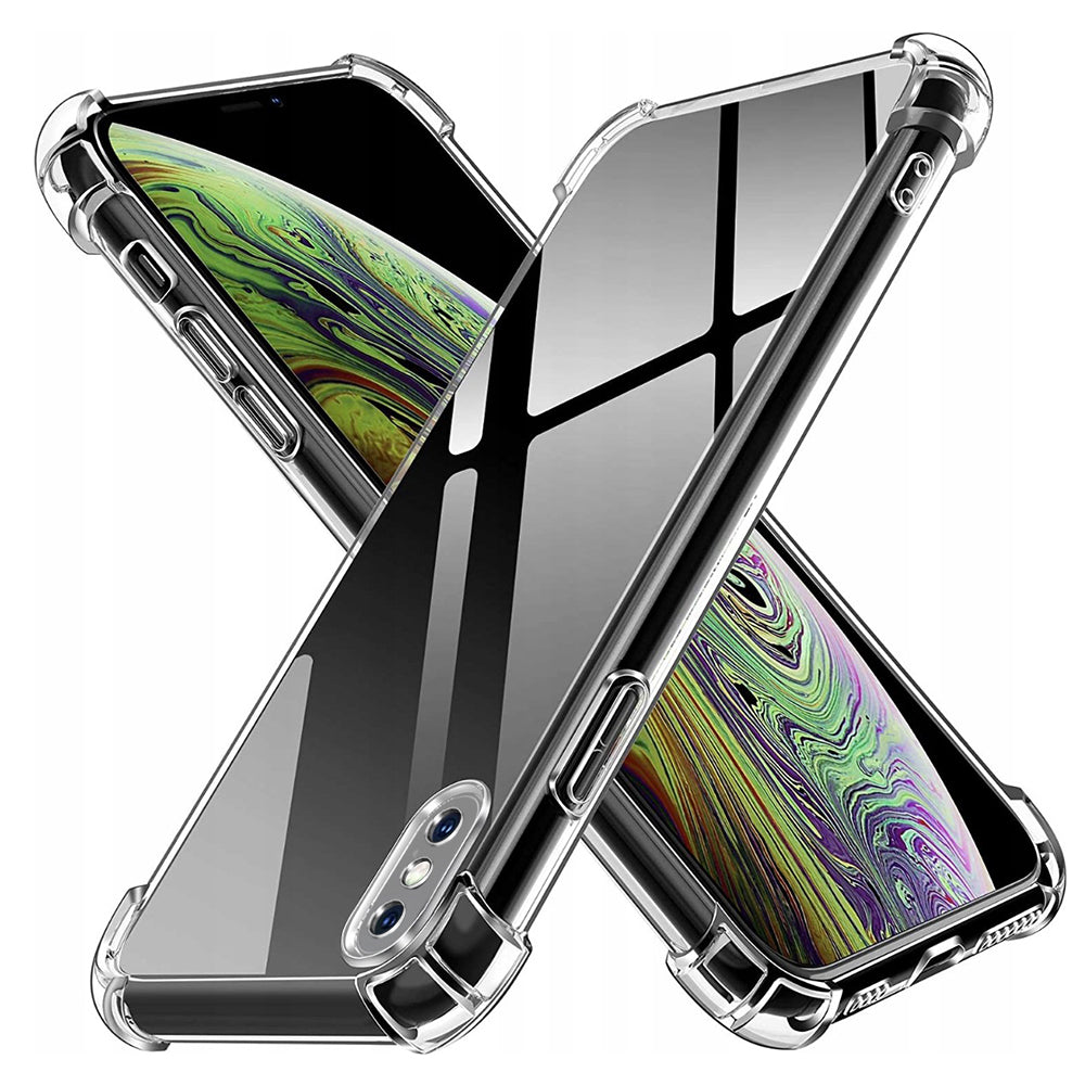 Custodia per Apple iPhone XS Max, Techsuit, Shockproof Clear, Trasparente