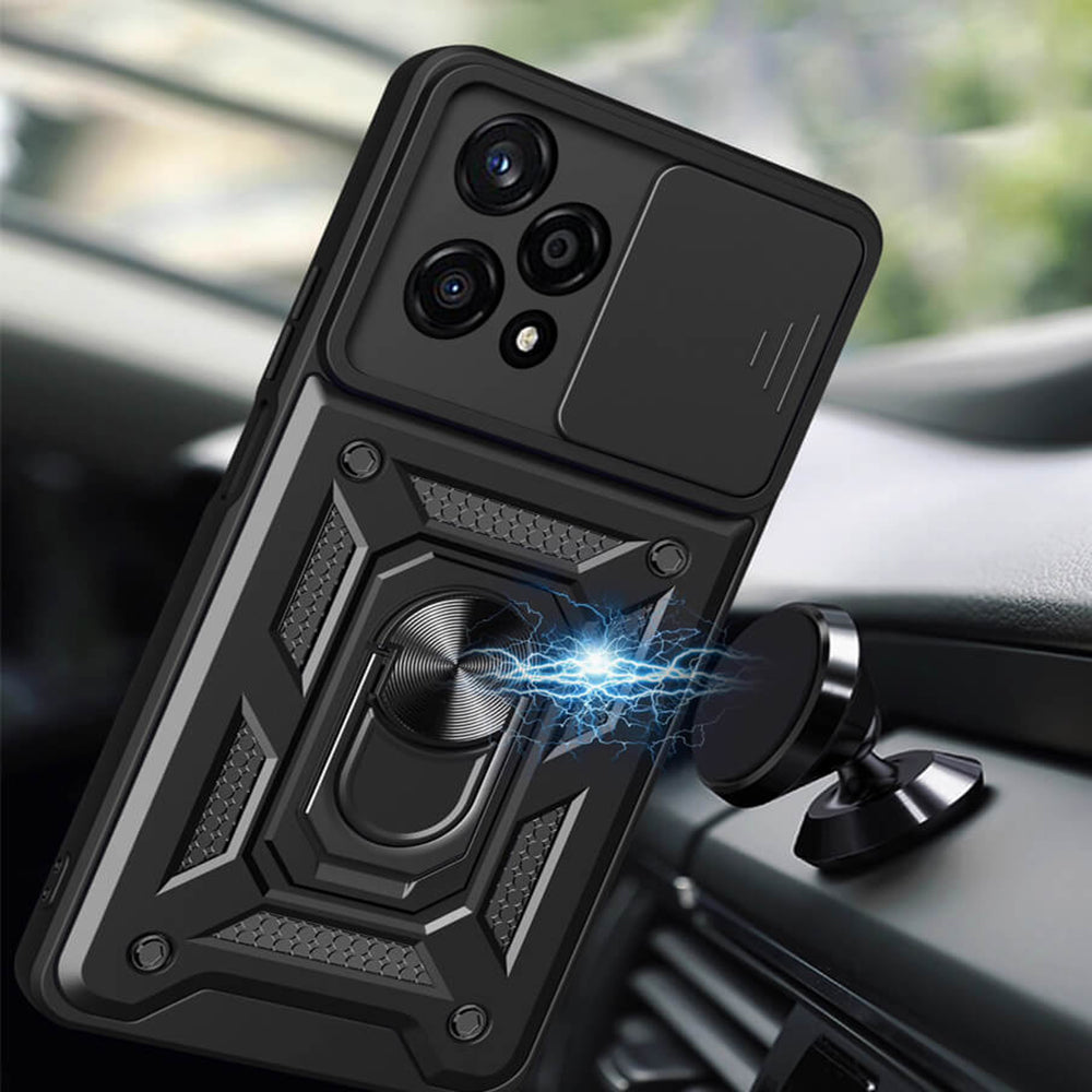 Custodia per Honor 200 Pro, Techsuit, CamShield, Nera