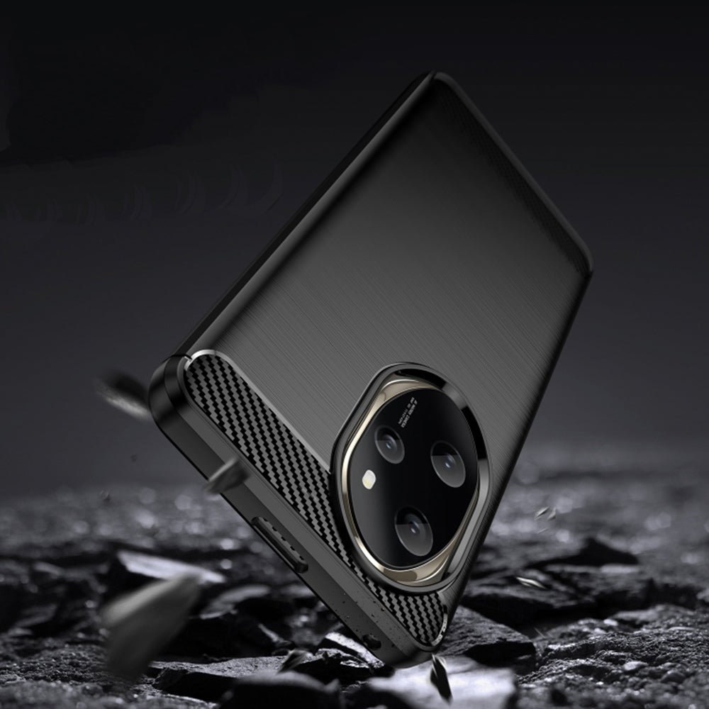 Custodia per Honor 200 Pro, Techsuit, Carbonio, Nera
