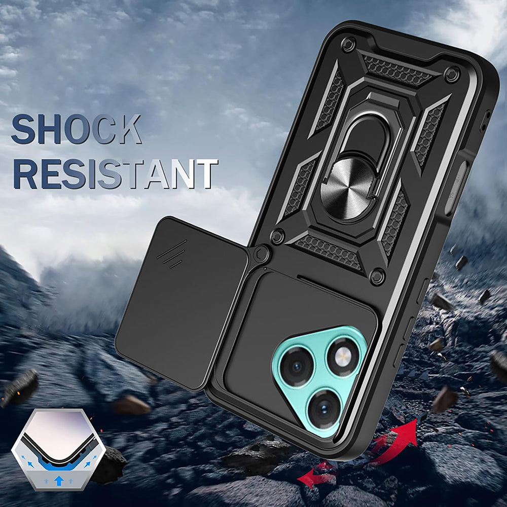 Custodia per Honor 400 Lite, Techsuit, CamShield, Rosa
