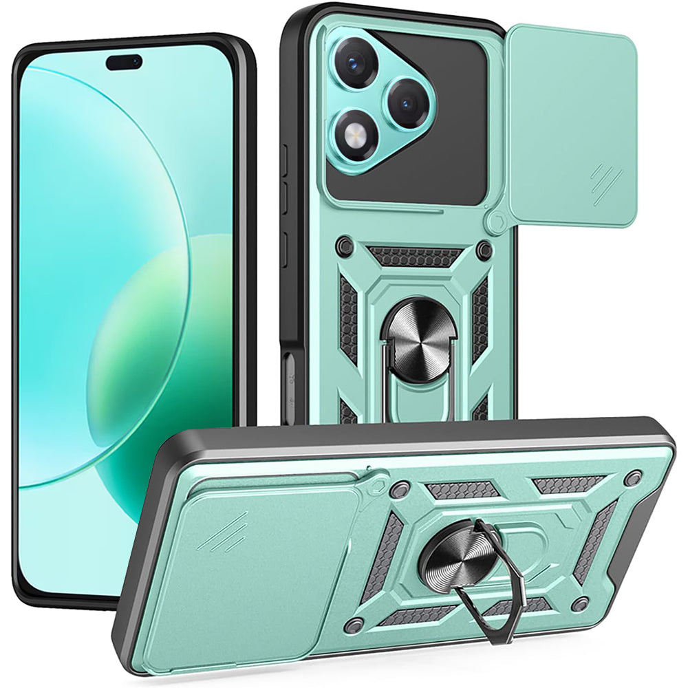 Custodia per Honor 400 Lite, Techsuit, CamShield, Verde