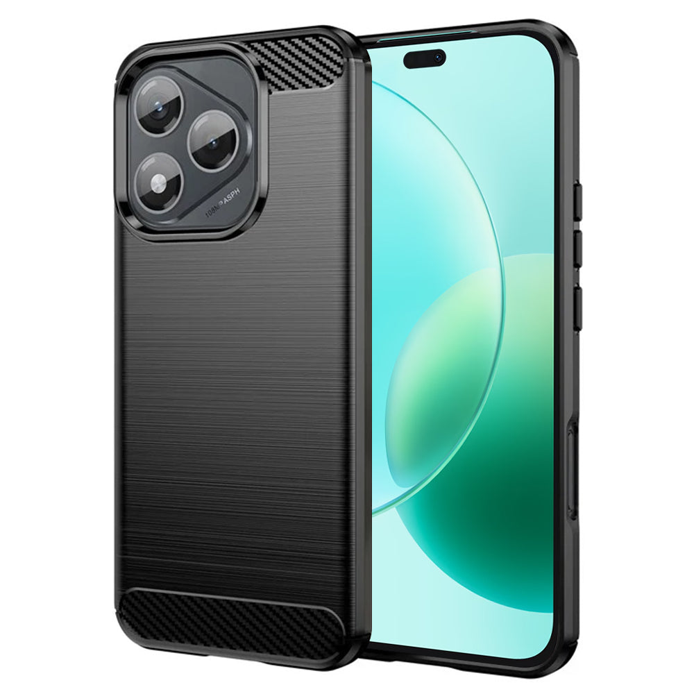 Custodia per Honor 400 Lite, Techsuit, Carbonio, Nera
