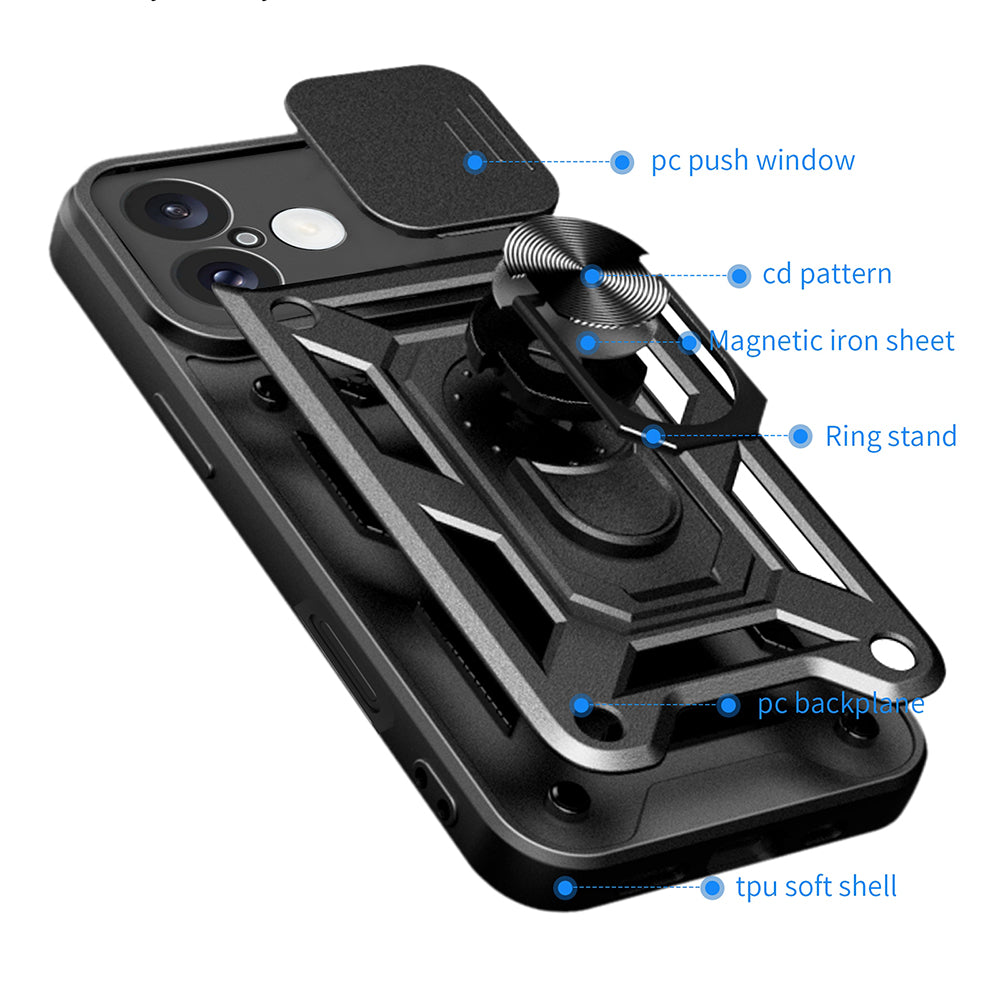 Custodia per Honor 400 Pro, Techsuit, CamShield, Rosa