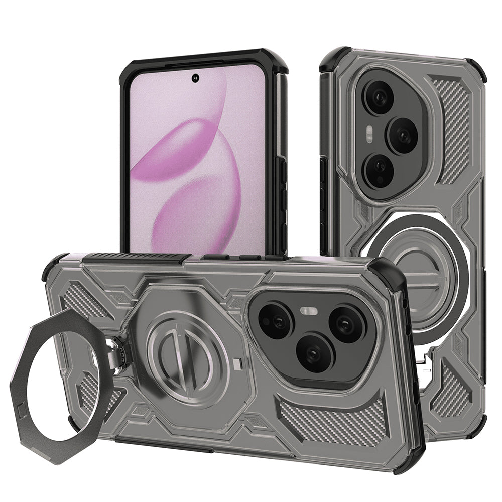 Custodia per Honor 400 Pro, Techsuit, Carbon Shield Pro, Fumo