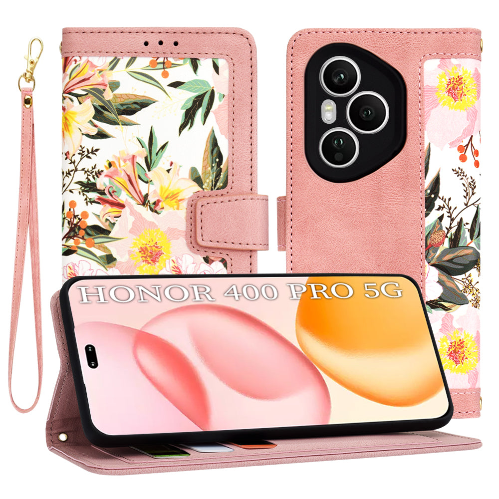 Custodia per Honor 400 Pro, Techsuit, FlipCraft, Rosa