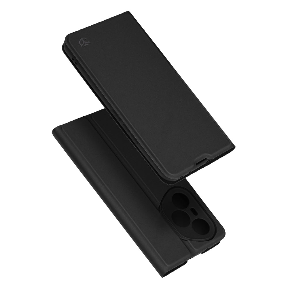 Custodia per Honor 400 Pro, Techsuit, Magskin Book, Nera