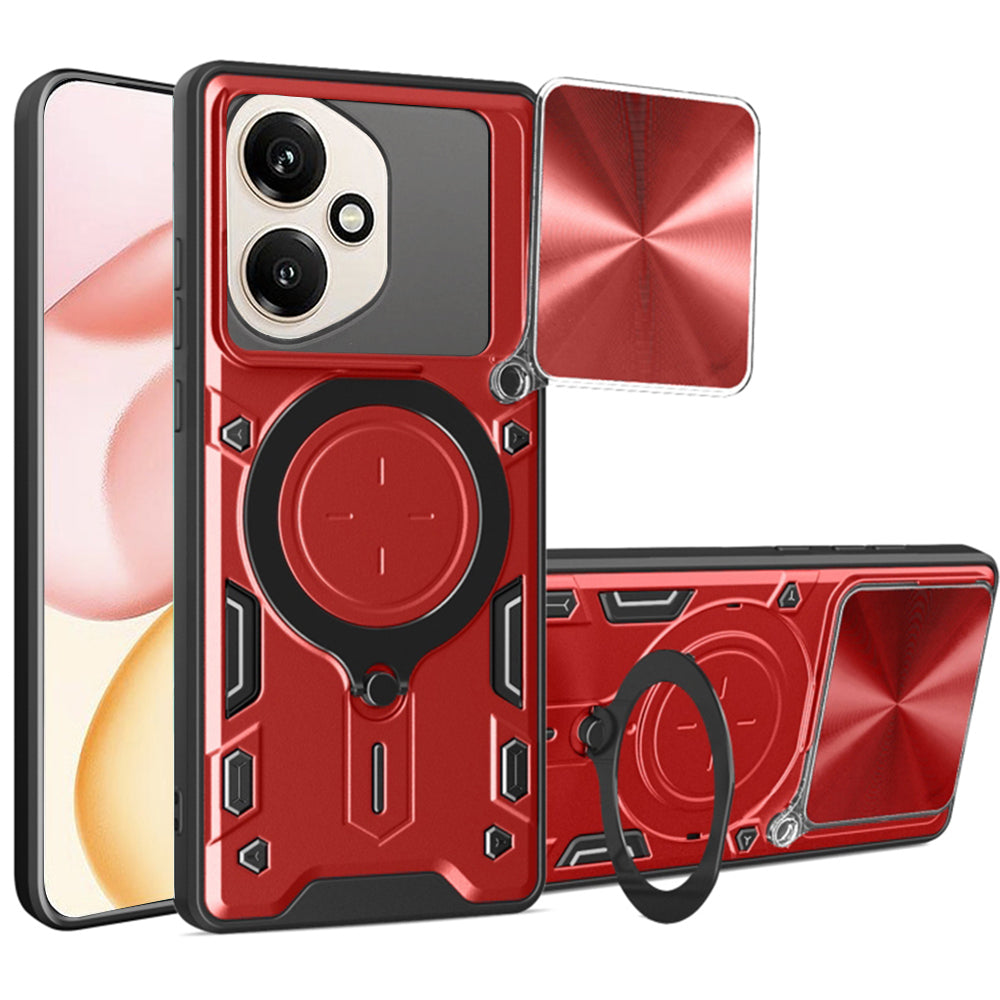 Custodia per Honor 400, Techsuit, CamGuard Pro, Rossa