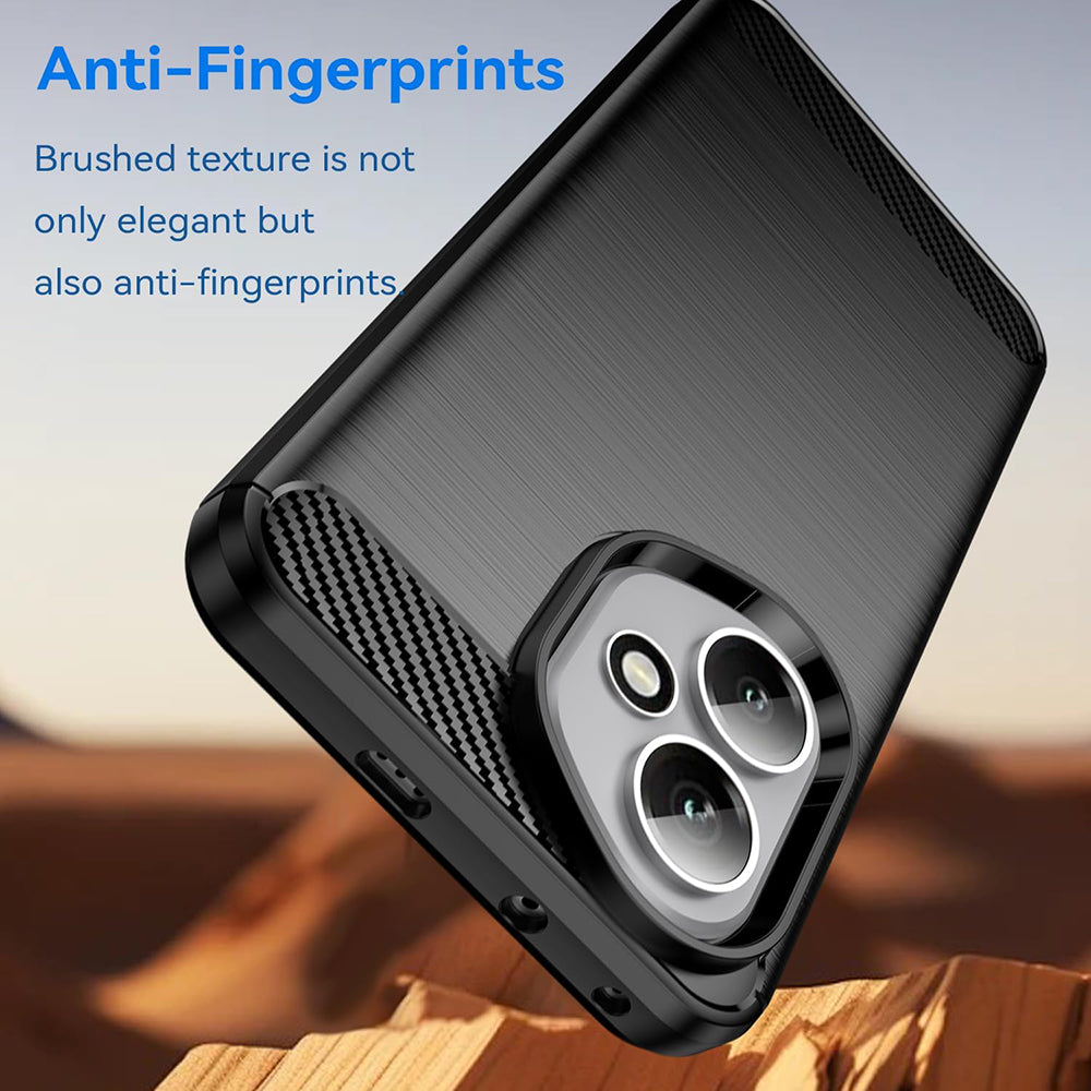 Custodia per Honor 400, Techsuit, Carbonio, Nera