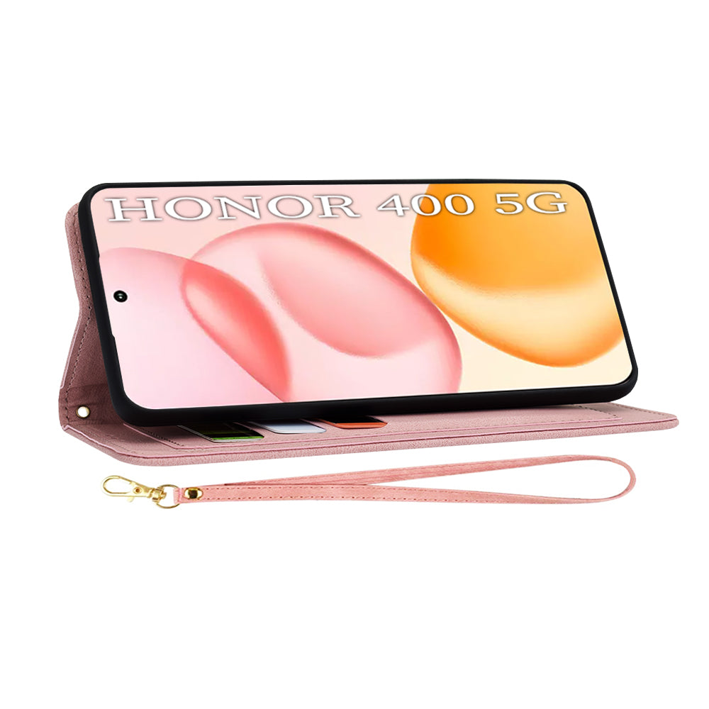 Custodia per Honor 400, Techsuit, FlipCraft, Rosa