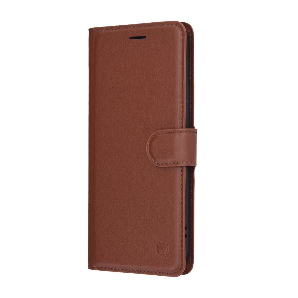 Custodia per Honor 400, Techsuit, Leather Folio, Marrone