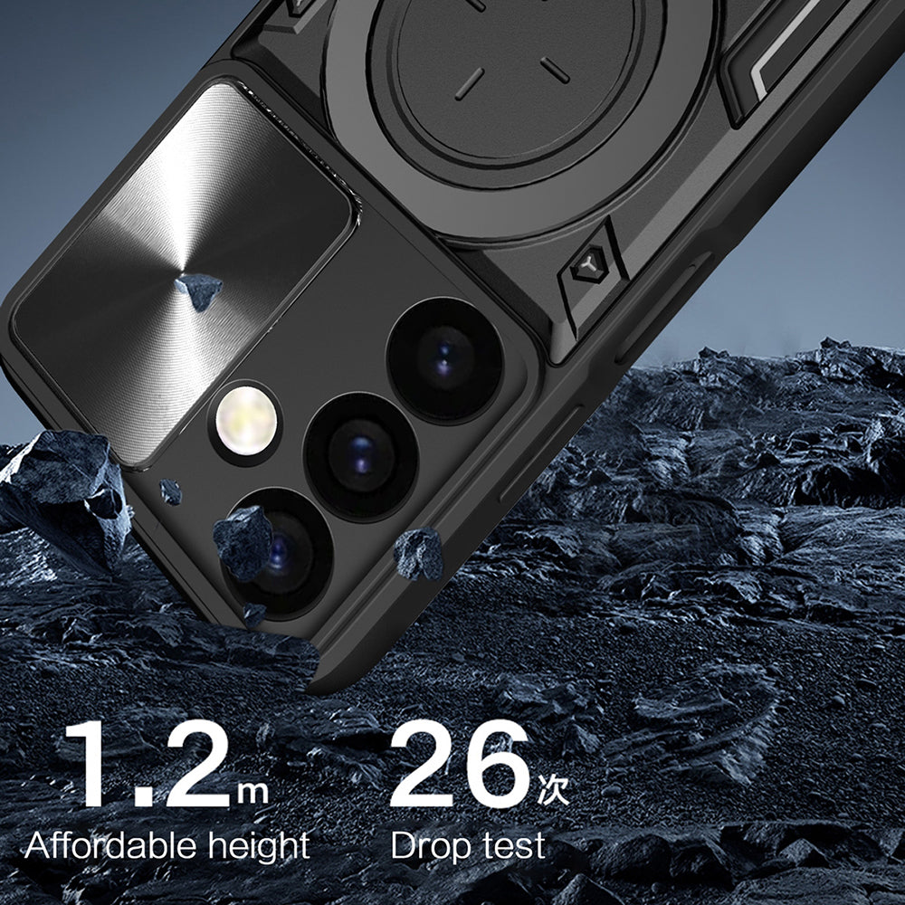 Custodia per Honor 600 Lite, Techsuit, CamGuard Pro, Rossa