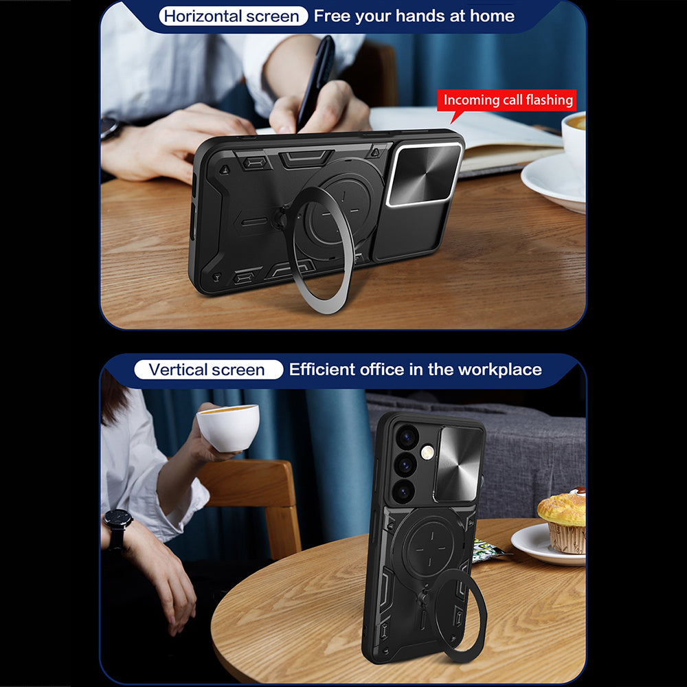 Custodia per Honor 600 Lite, Techsuit, CamGuard Pro, Rossa