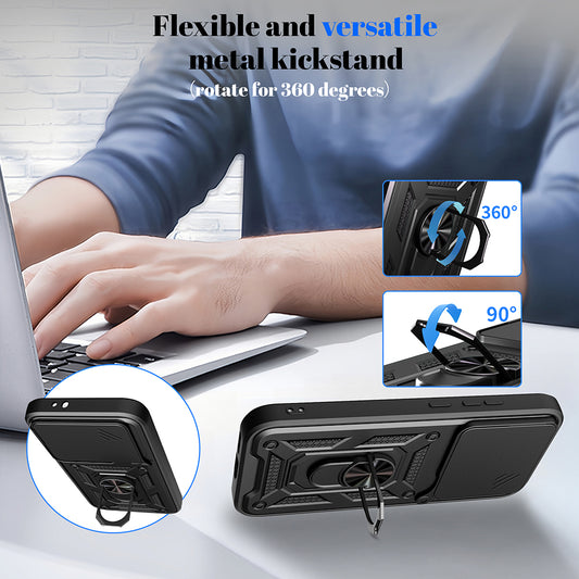 Custodia per Honor 600 Lite, Techsuit, CamShield, Dorata